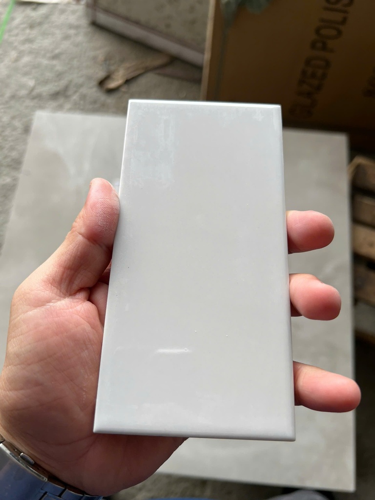 Gạch thẻ xám lạnh bóng phẳng KT 75x150mm STA75152