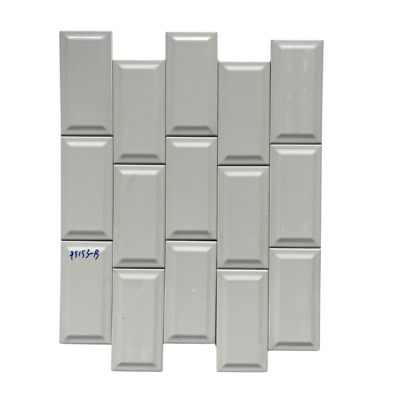 Gạch thẻ xám ấm bóng vát KT 75x150mm STA75153-B