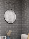 Gạch thẻ xám đậm bóng phẳng KT 75x150mm PSTA75155