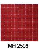 Gạch Mosaic Thủy Tinh 25x25mm Màu Đỏ