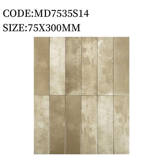 [MD7535S14] Gạch thẻ porcelain 75x300mm mã MD7535S14