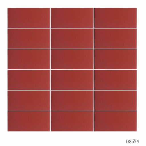 [574] Gạch ốp tường vỉ giấy 45x95mm màu đỏ