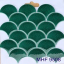 Gạch Mosaic Vảy Cá Men Rạn Xanh Đậm MHF 9508