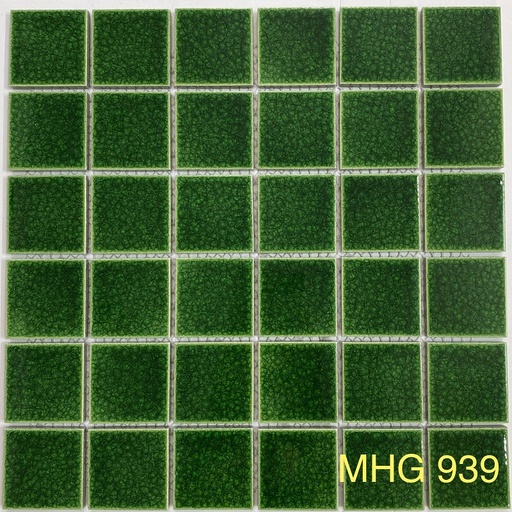 [GP-48011] Gạch Mosaic 48x48mm Men Rạn Xanh Lá Cây GP-48011