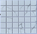 Gạch Mosaic Gốm Màu Trắng Vân Mây MHG P48M01