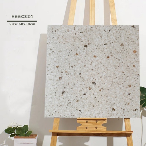 [H66C324] Gạch Terrazzo 600x600mm Men Matt H66C324