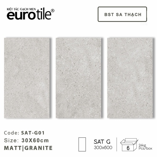 [SAT-G01] Gạch ốp lát Eurotile 60x60 SAT-G01