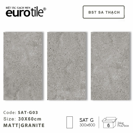 [SAT-G03] Gạch ốp lát Eurotile 60x60 SAT-G03