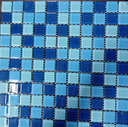 Gạch Mosaic Kính Thủy Tinh 25x25mm Mix Màu Xanh